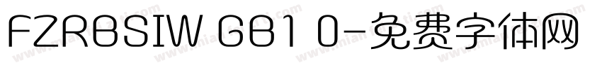 FZRBSIW GB1 0字体转换